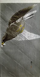 Ein Adler stürzt sich auf seine Beute, 1910